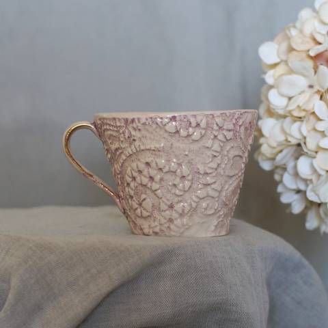 GRACE Pink coffee cup