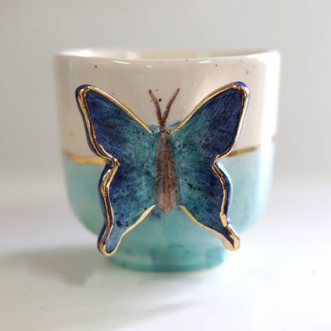 Butterfly in blue